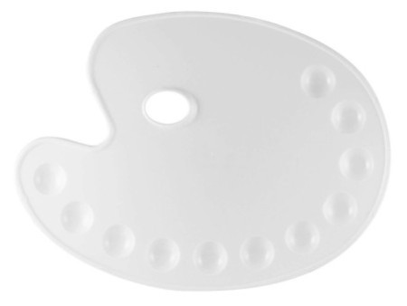 KREUL Palette de peinture SOLO Goya, plastique, ovale, blanc