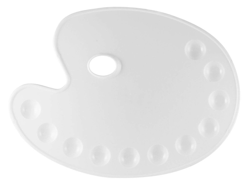 KREUL Palette de peinture SOLO Goya, plastique, ovale, blanc