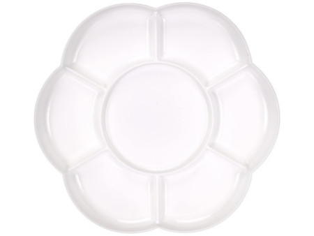 KREUL Palette de peinture SOLO Goya, plastique, rond, blanc