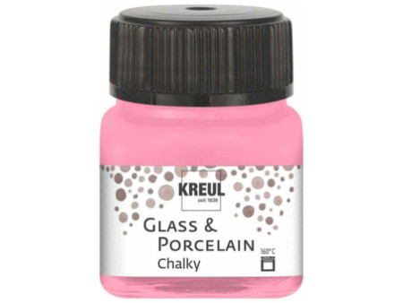 KREUL Peinture pour verre et porcelaine Chalky, Candy Rose