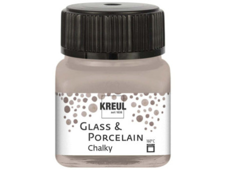 KREUL Peinture pour verre et porcelaine Chalky, Noble Nougat