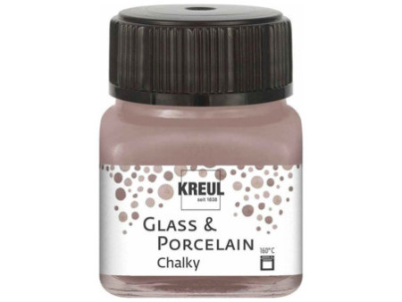 KREUL Peinture pour verre et porcelaine Chalky, Mild Mocca