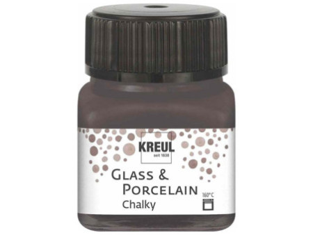 KREUL Peinture pour verre et porcelaine Chalky,Volcanic Gray