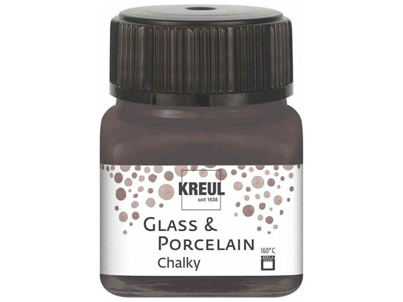 KREUL Peinture pour verre et porcelaine Chalky,Volcanic Gray