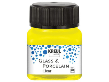 KREUL Peinture pour verre et porcelaine Clear, jaune