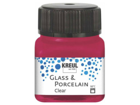 KREUL Peinture pour verre et porcelaine Clear, rouge vin
