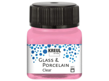 KREUL Peinture pour verre et porcelaine Clear, rose