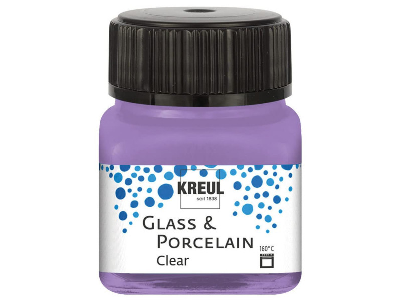 KREUL Peinture pour verre et porcelaine Clear, lilas