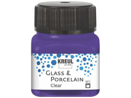 KREUL Peinture pour verre et porcelaine Clear, violet