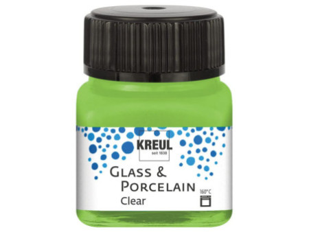 KREUL Peinture pour verre et porcelaine Clear, vert pomme