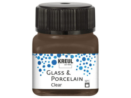KREUL Peinture pour verre et porcelaine Clear, brun expresso