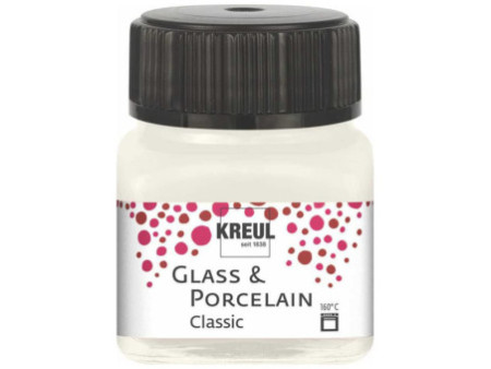 KREUL Peinture pour verre et porcelaine Classic, ivoire
