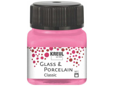 KREUL Peinture pour verre et porcelaine Classic, rose