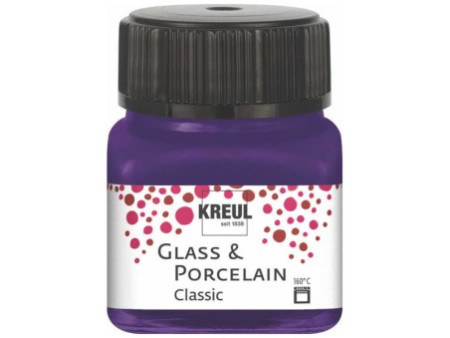 KREUL Peinture pour verre et porcelaine Classic, violet