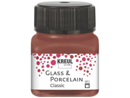 KREUL Peinture pour verre et porcelaine Classic, cognac