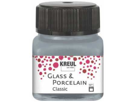 KREUL Peinture pour verre et porcelaine Classic, argent