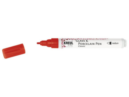 KREUL Glass & Porcelain Pen Classic, rouge cerise