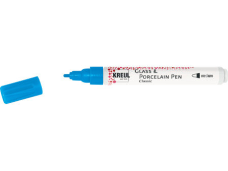 KREUL Glass & Porcelain Pen Classic, bleu clair