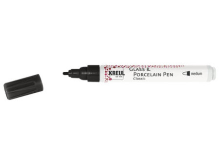 KREUL Glass & Porcelain Pen Classic, noir