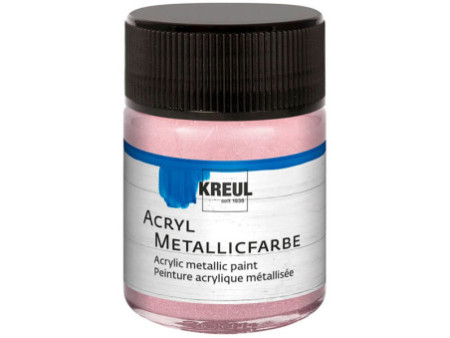 KREUL Peinture acrylique métallique, or rose, 50 ml
