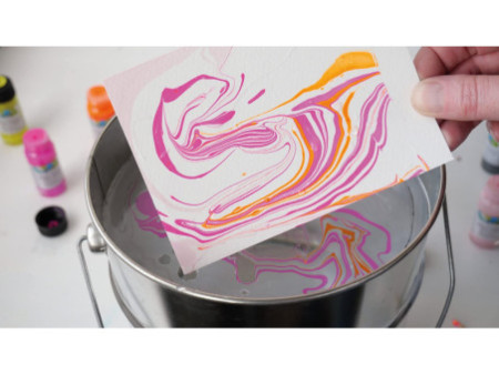 KREUL Peinture à marbrer 'Magic Marble', kit Love Neon!