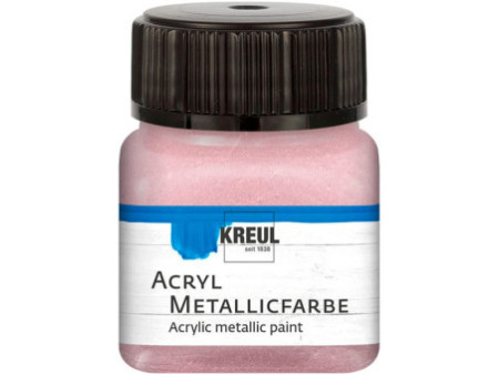 KREUL Peinture acrylique métallique, or rose, 20 ml