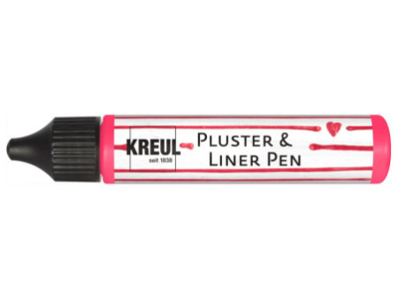 KREUL Pluster & Liner Pen, 29 ml, rose vif fluo