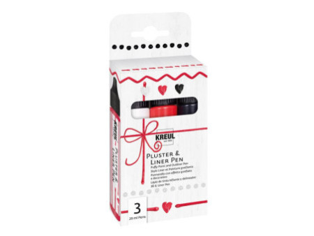 KREUL Pluster & Liner Pen, set de 3