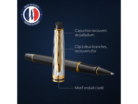 WATERMAN Stylo roller Expert Reflets de Paris Noir G.T.