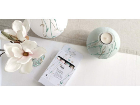 KREUL Pluster & Liner Pen, set de 4 Chalky Moments