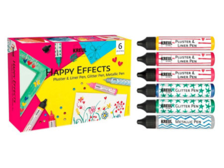 KREUL Kit créatif 'Happy Effects', 6 pièces