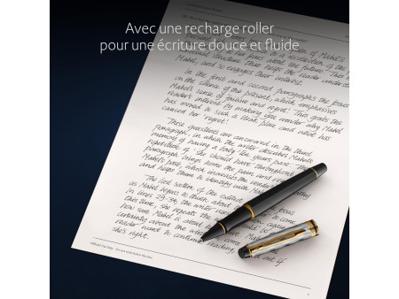 WATERMAN Stylo roller Expert Reflets de Paris Noir G.T.