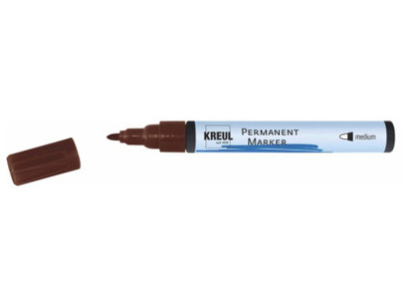 KREUL Marqueur permanent, medium, marron foncé