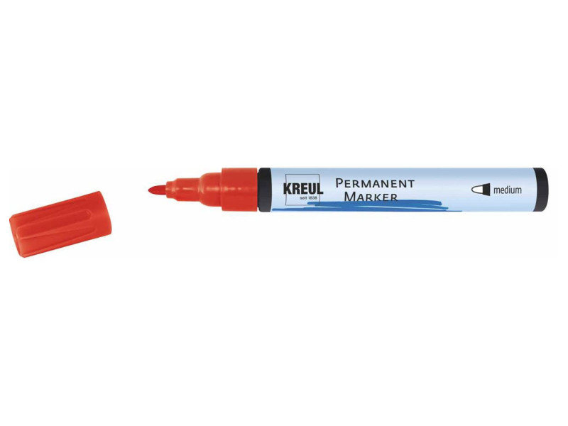 KREUL Marqueur permanent, medium, rouge