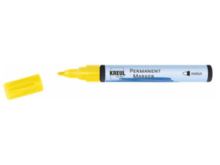 KREUL Marqueur permanent, medium, jaune