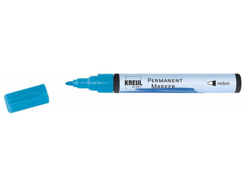 KREUL Marqueur permanent, medium, bleu clair