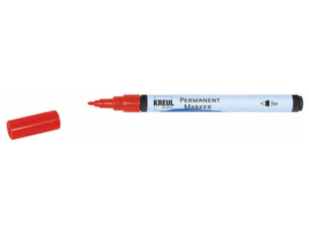KREUL Marqueur permanent, fine, rouge