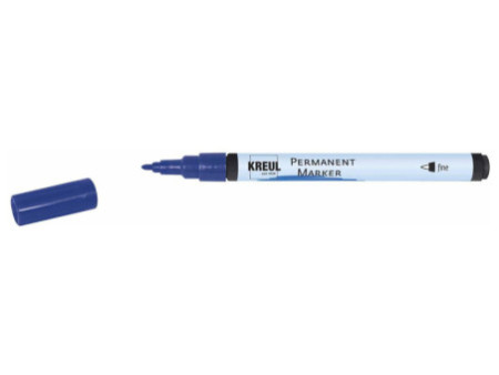 KREUL Marqueur permanent, fine, bleu