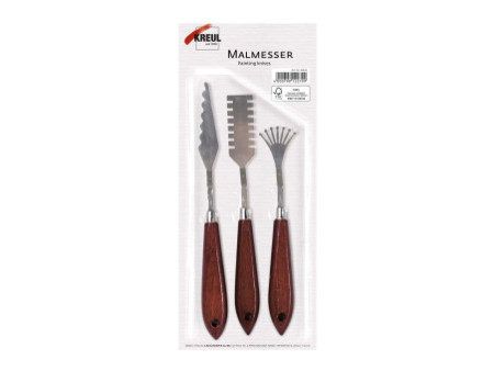KREUL Couteau à peindre, set de 3