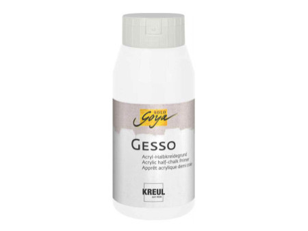 KREUL Apprêt acrylique SOLO Goya Gesso, blanc, 750 ml