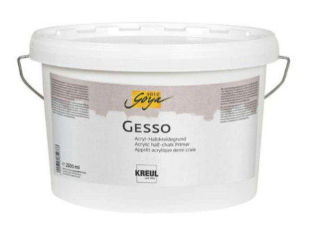 KREUL Apprêt acrylique SOLO Goya Gesso, blanc, 2,5 litres
