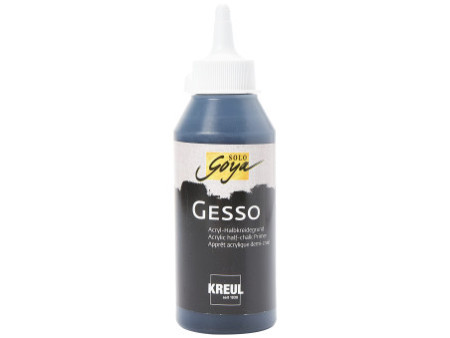 KREUL Apprêt acrylique SOLO Goya Gesso, noir, 250 ml