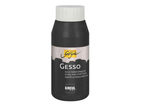 KREUL Apprêt acrylique SOLO Goya Gesso, noir, 750 ml