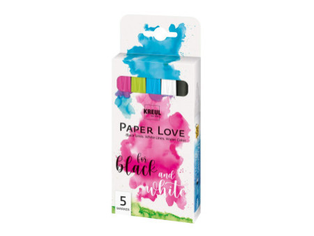 KREUL Set de marqueurs 'PaperLove', 5 pièces