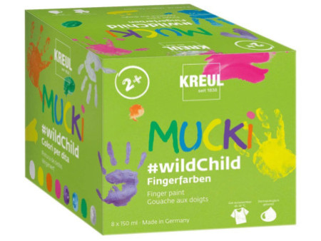 KREUL Gouache aux doigts 'MUCKI', set Premium wildChild
