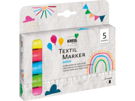 KREUL Feutre textile médium 'Junior', set de 5