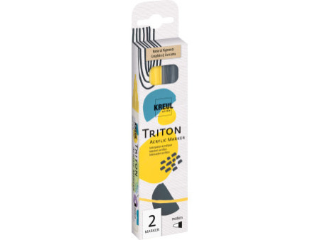 KREUL Marqueur acrylique TRITON Acrylic, set de 2 Natural