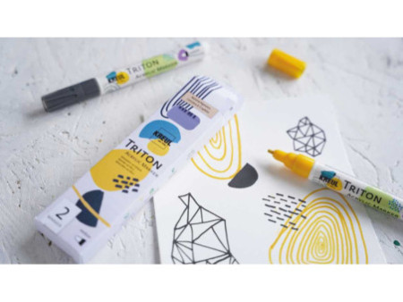 KREUL Marqueur acrylique TRITON Acrylic, set de 2 Natural