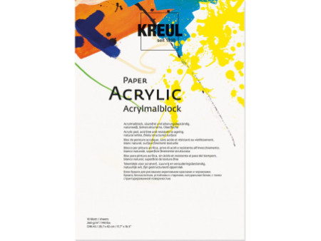 KREUL Bloc pour artiste 'Paper Acrylic', 10 feuilles, A3