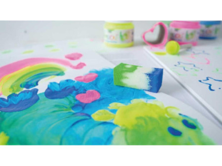 KREUL Gouache aux doigts fluo 'MUCKI', 150 ml, set de 4